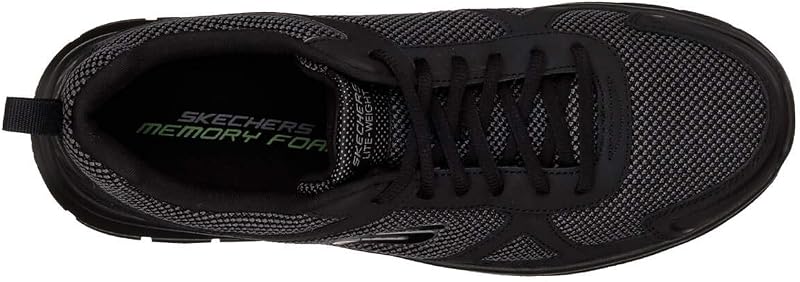 Track Bucolo, Zapatillas de running Hombre, Negro (Black Leather/Mesh/Trim), 42 EU