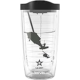 Tervis Army Chopper Made in USA Double Walled Insulated Tumbler Travel Cup Keeps Drinks Cold & Hot, 16oz, Classic