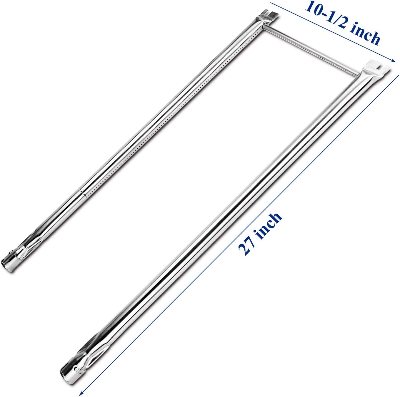 Utheer 7507 Grill Burner Tubes 27 Inch for Weber Spirit 210 Spirit E210 Spirit 200, Genesis Silver A, Spirit 500(with Side Mounted Control Panel) Grill Replacement Parts, Stainless Steel : Garden & Outdoor