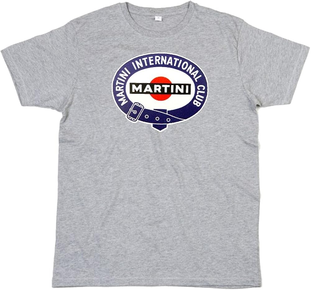 Martini Racing Martini International Club Men's T-Shirt Grey: Amazon.co ...