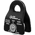 GM CLIMBING Micro Prusik Minding Pulley 25kN CE UIAA Certified 12mm Single Pulley Mobile Side Plates for Arborist Rigging Climbing Rescue
