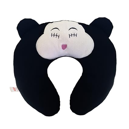 Ultra Soft Cat Travel Neck Cushion Pillow, Black (14 inch)