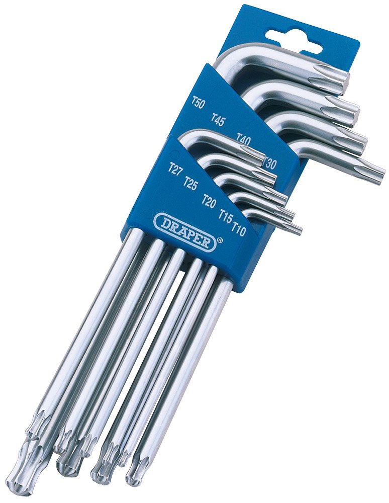 Draper 73035 Tx-Star Ball End Hex Key (9 Pieces)