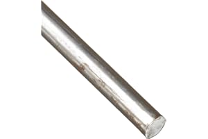 ONLINE METALS OnlineMetals 1018 Carbon Steel Round Bar, Unpolished (Mill) Finish, Cold Finish, ASTM A108, 1.25" Diameter, 24" Length