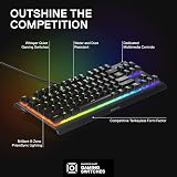 SteelSeries Apex 3 TKL Gaming Keyboard Tenkeyless RGB IP32 Black view 3