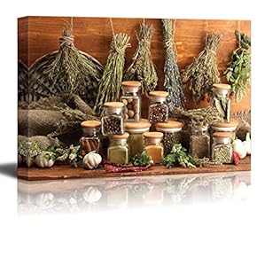Dried Herbs Spices and and Pepper Wall Decor