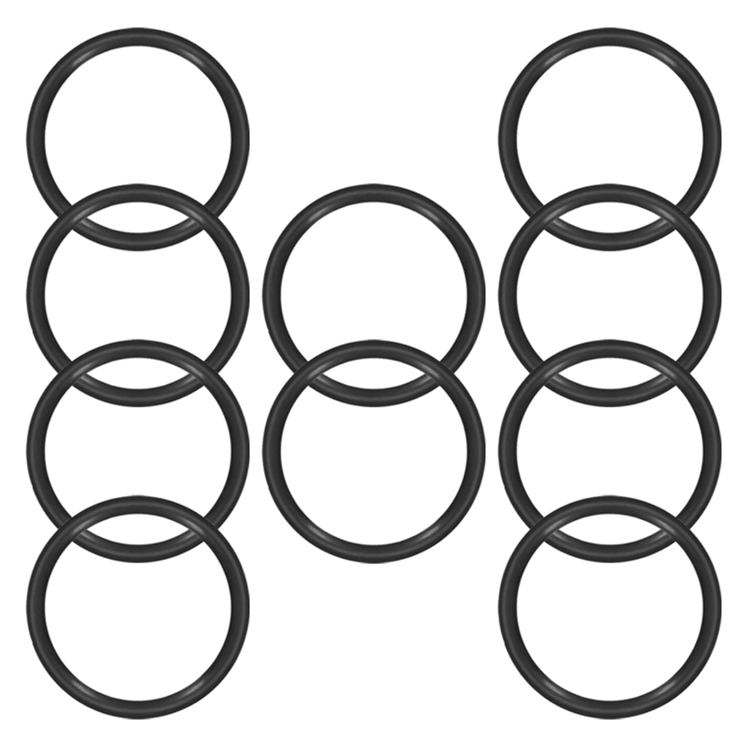 Othmro 10 Pcs Nitrile Rubber O-Rings, 85mm OD 75mm ID 5mm Width, Rubber Washers Metric Buna-N Sealing Gasket Rings, Black