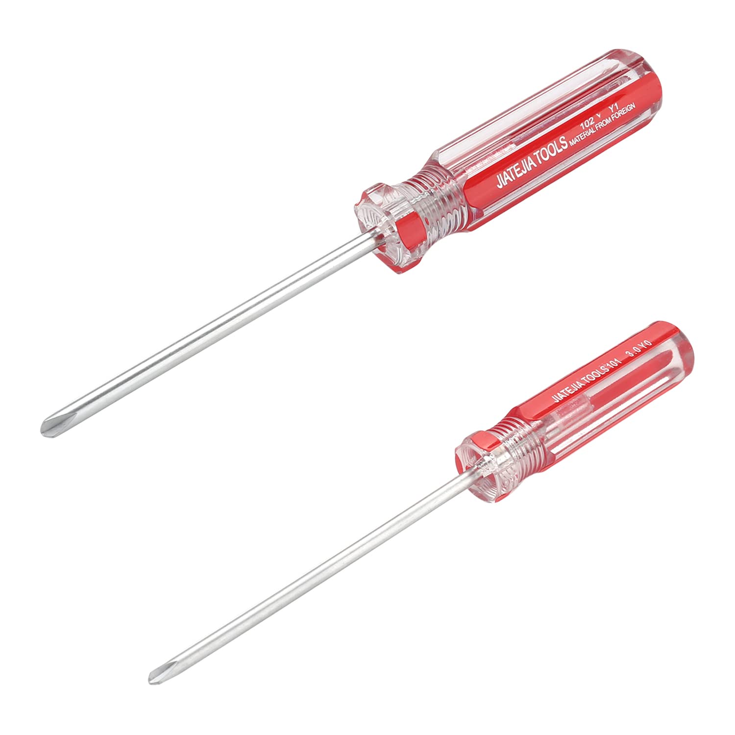 Utoolmart Tri-wing Screwdriver, 3mm 4mm Magnetic Y Tip 75mm Carbon Steel Shaft for Nintendo Game Controller Phone Repair 1 Set