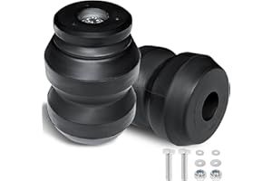 MILLISEC 2Pcs Rubber Helper Suspension Springs Rear Kit Compatible with 2009-2022 Ram 1500, 2011-2022 Chevy Silverado and GMC Sierra 2WD/4WD Car, OEM Number DR1500DQ, GMRCK25D