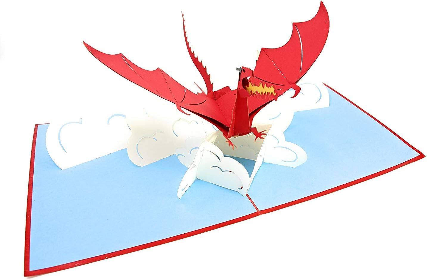 PopLife® Red Flying Dragon 3D Pop Up Father's Day Card, Pop Up Happy Birthday Card, Congratulations, Get Well, Just Because - Image 4