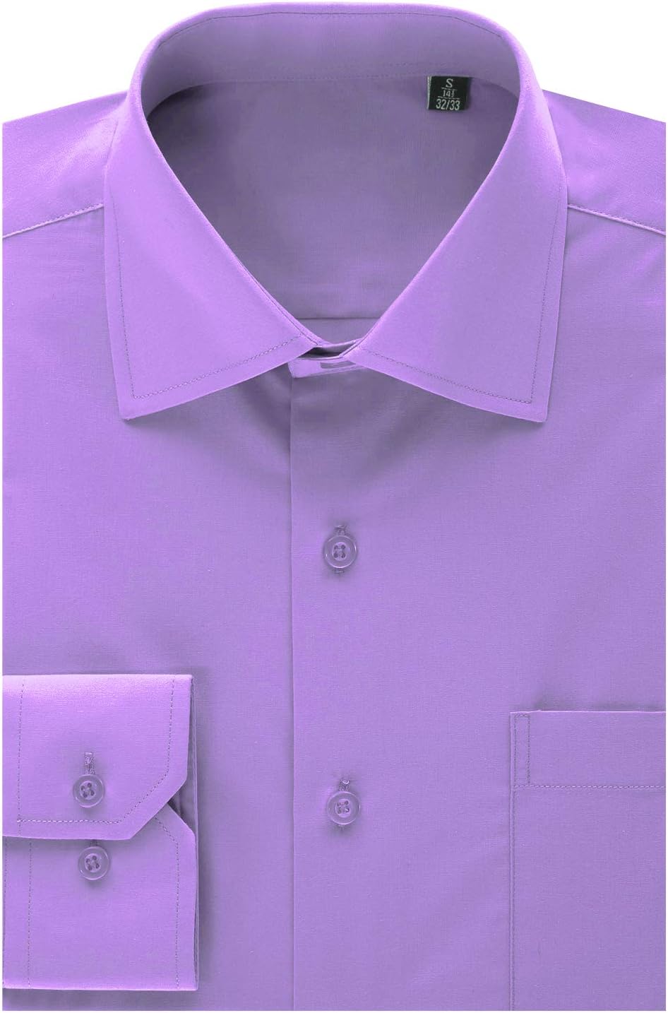 MONDAYSUIT Mens Regular Fit Dress Shirt w/Reversible Cuff (Big&Tall Available)