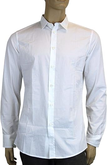 amazon men's white dress shirts
