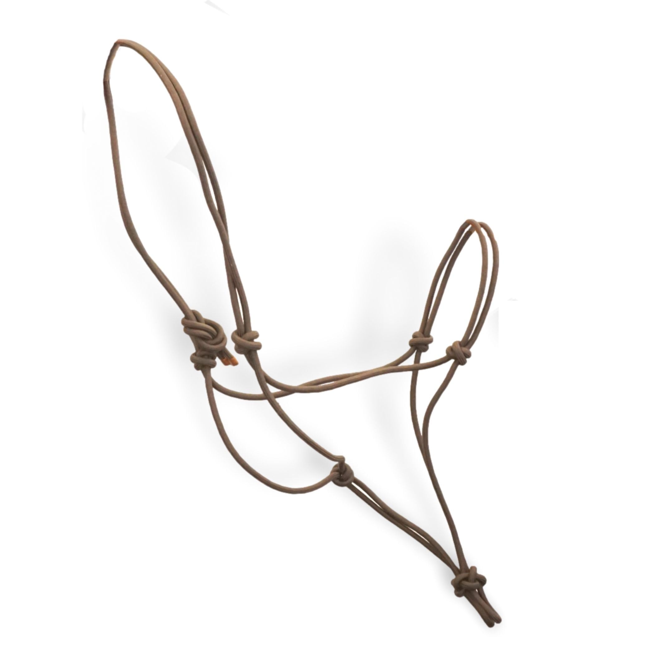 Knot Halter for Floor Work with Horses - Halter for Horses Ideal for Outdoor Work, Gymnastics and Handwork (Cold-Blood, Brown)