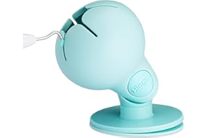 Tweexy Hinge Untippable Vinyl Scrap Collector | IntelliStick Anti-Spill Airlock Suction Weeding | HTV Crafting Adhesive Paper Sheet Holder | Tools for Vinyl (Large, Sea Green)