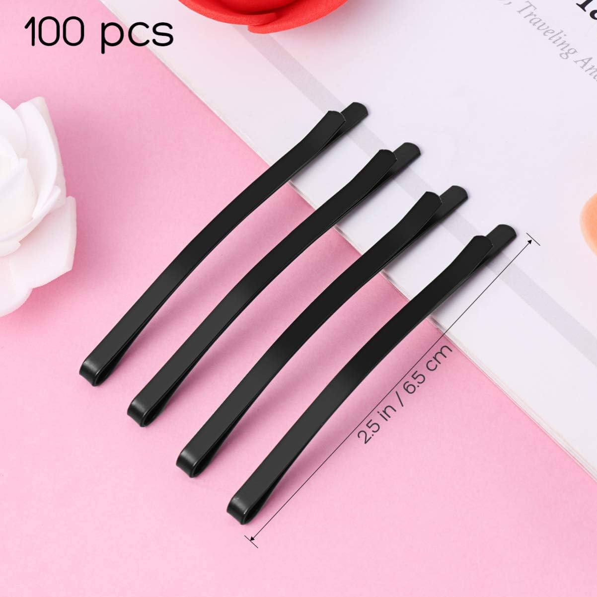 Beaupretty Metal Bobby Pin Hair Pin Classic Black Hair Clip Hair Barrettes for Women,100pcs(Black) Black Hair Clips - Image 5