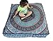 Third Eye Export Indian Mandala Floor Pillow Square Ottoman Pouf Daybed Oversize Cushion Cover Cotton Seating Ottoman Poufs Dog/Pets Bed (12 MASI Cover Only, 35X35 Inches (88X88 Cm.))