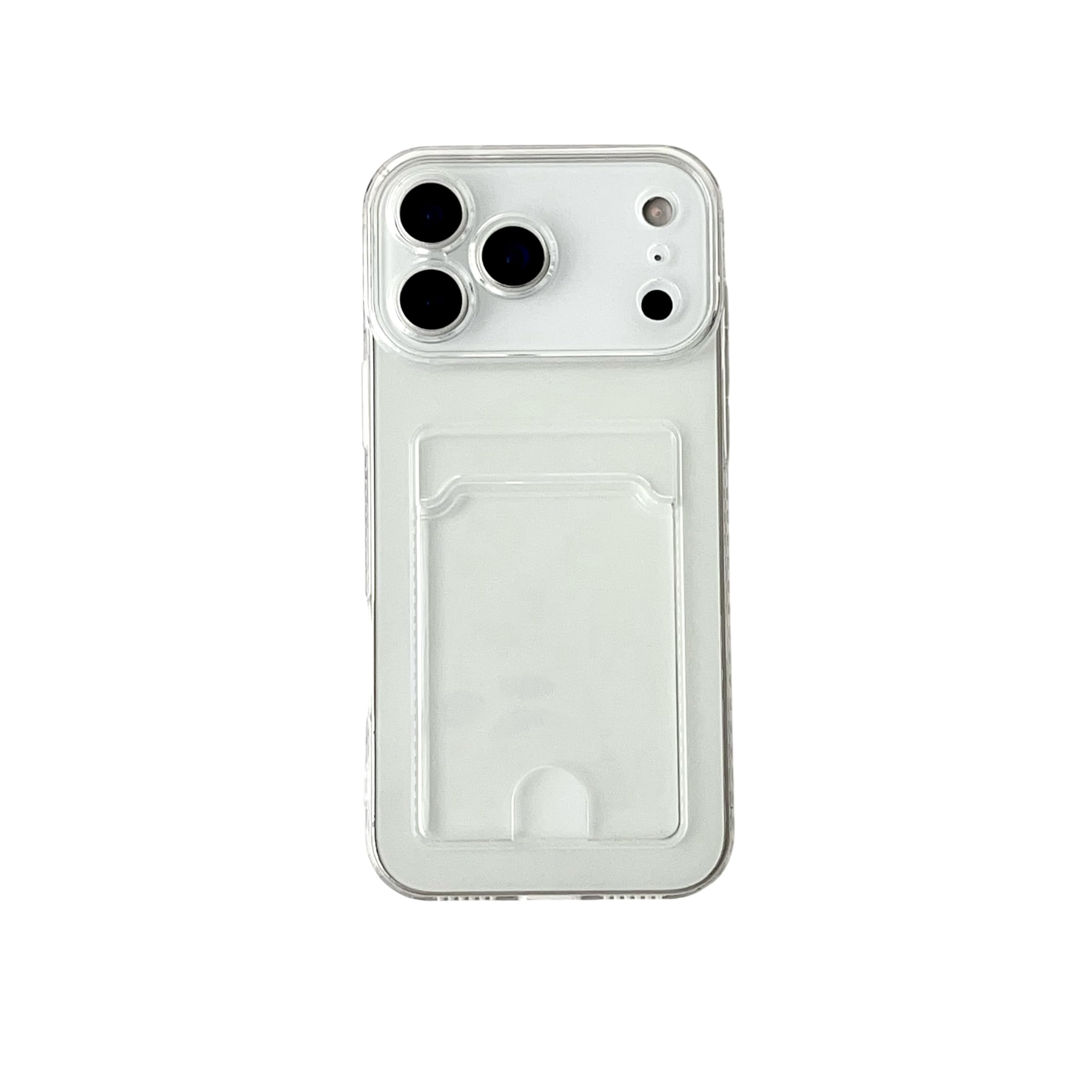 Photo 1 of Lunivop Compatible with iPhone 17 Pro Case Clear Card Holder, TPU Slim Soft Shockproof Anti-Yellowing Anti-Scratch Transparent Phone Case, (for 17 Pro 6.3 '' Clear)