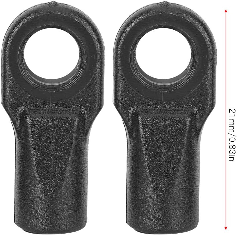 Tbest RC Car Rod End, Rod Ends 12pcs with Hollow Balls RC Car Part for 1/10 E-REVO revo, Black, Small - Image 3