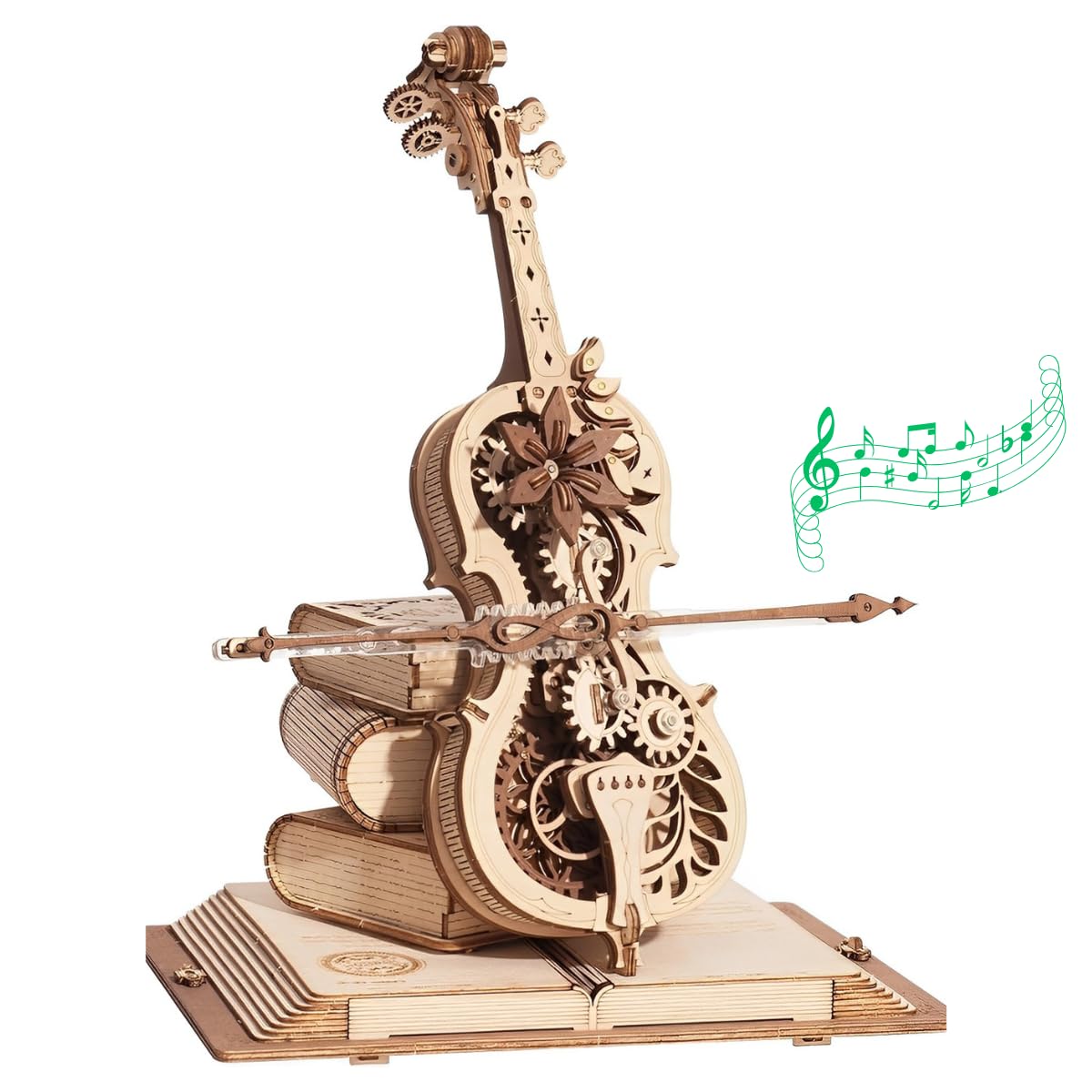 ROKR Magic Cello puzzle Model kits For Adults to Build,3D Wooden Puzzle,Home Desk Decoration Gift For Teens and Adults(AMK63) — image 1