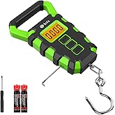 Upgraded Digital Fishing Scale with Ruler, 15g/50kg Electronic Digital Luggage Scale, 110lb Max Fishing Postal Hanging Hook S