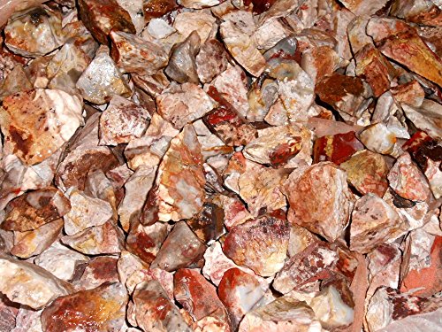 Rock Tumbler Gem Refill Kit Mexican Crazy Lace Agate Rough 8oz