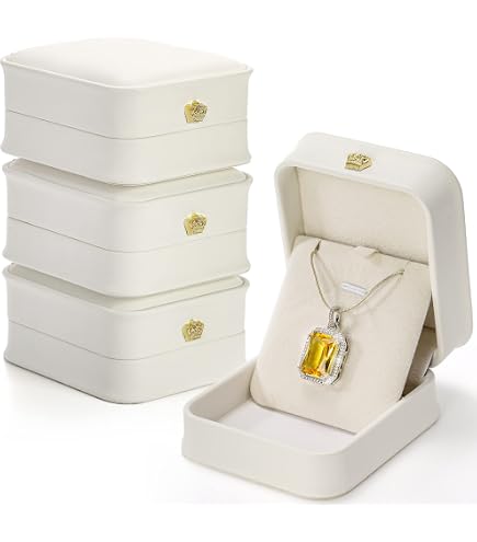 Boîte à Bijoux Blanche Style Coquillage - Intérieur Velours Doux - Pour Bagues - Neuf Avec étiquettes