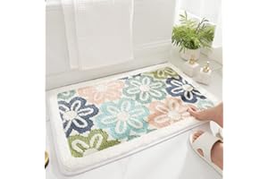 Colorful Daisy Flower Petal Latch Hook Rug Kit for Adults Easy Carpet Cushion with Printed Canvas Crochet Yarn Craft DIY Hook