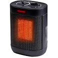 Comfort Zone Compact Electric Space Heater for Indoor Use – 1500W Fan-Forced PTC Ceramic Heater with Adjustable Thermostat, 3