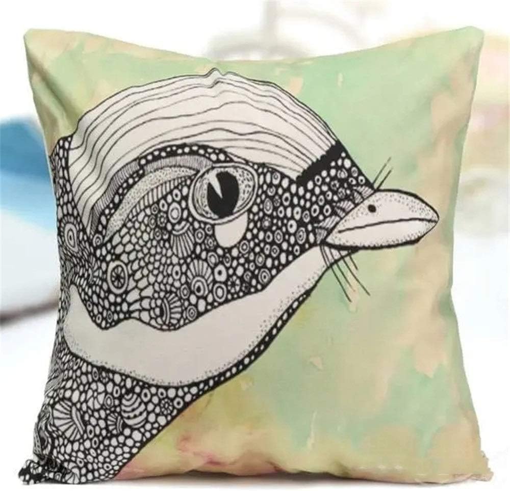 Zjcpow Funda de Almohada Decorativa Búho de la Funda de Almohada de