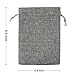 Burlap Gift Bags with Drawstring 6.7 x 4.7 for Wedding Party Favors Craft Jute Sacks Project Christmas Presents Jewelry Pouches Pack of 24 (Gray)