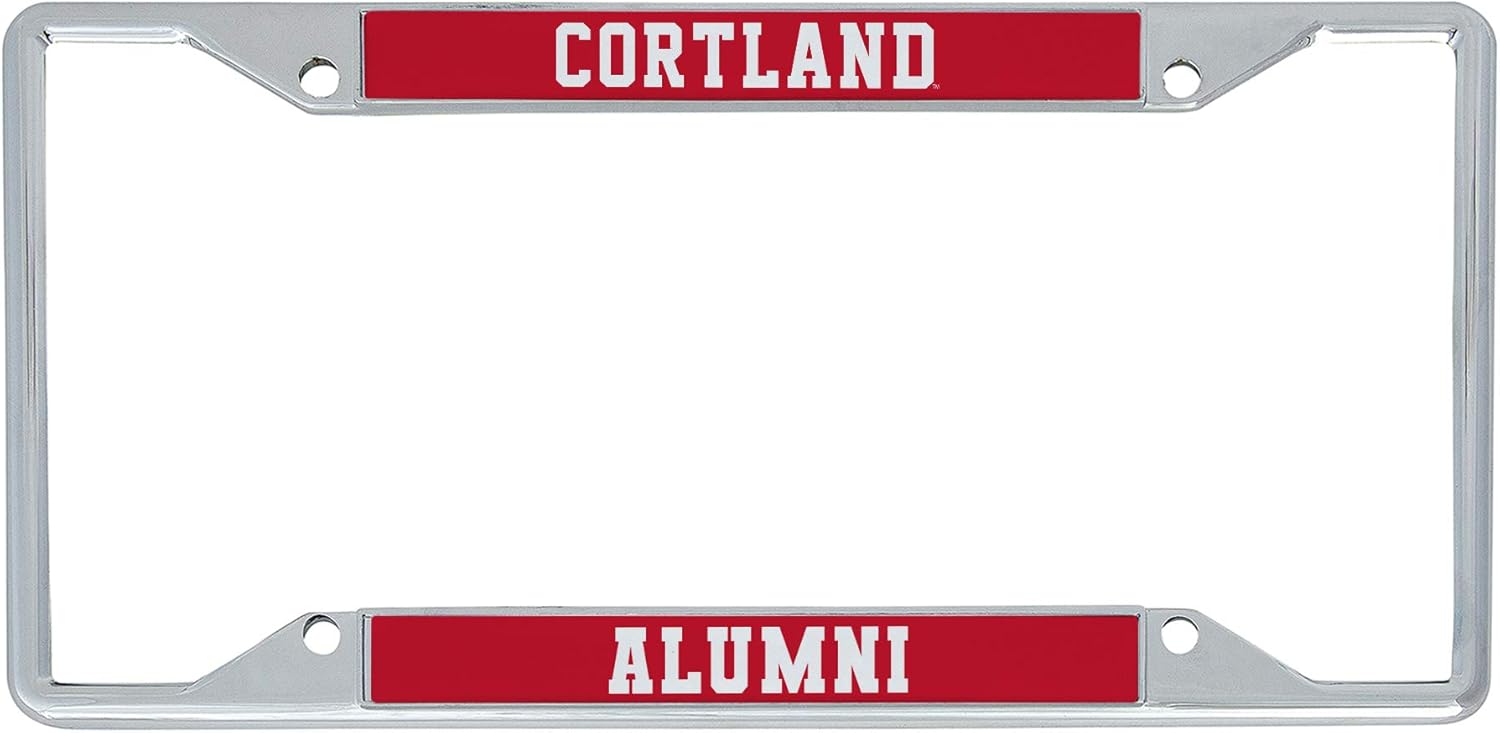 SUNY Cortland State University of New York Red Dragons Metal License Plate Frame for Front or Back of Car Officially Licensed (Alumni)