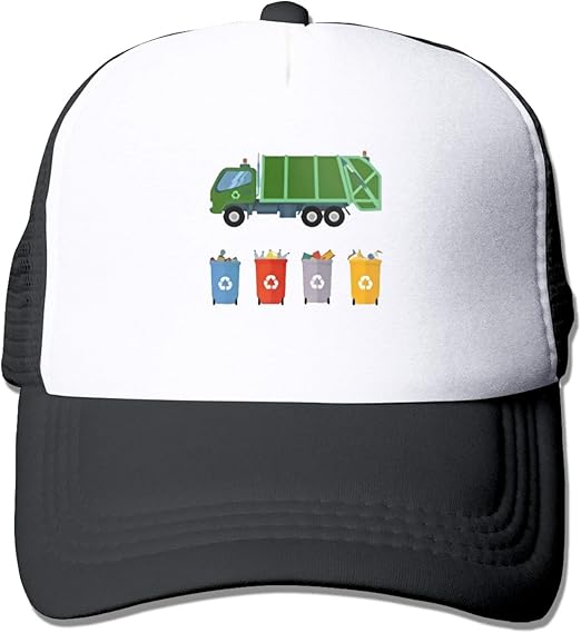 Garbage Sorting Garbage Truck Black48 Quick Dry Sun Hats Sports Caps