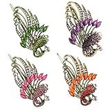 Leegoal(TM) Lovely Retro Vintage Crystal Butterfly Hair Clips and Peacock Style Hair Pins