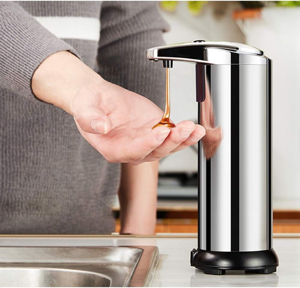 Automatic Soap Dispenser, No Touch 250 ML Stainless Steel Touchless Lotion Dispenser WAS £28.99