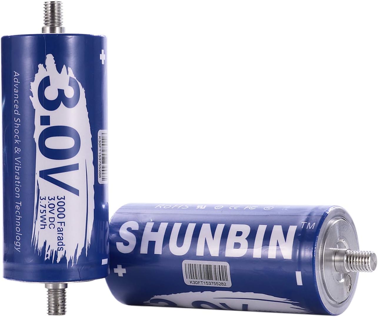 SHUNBIN Super Capacitor 3.0V 3000F Hybrid car Battery 3.7V Super