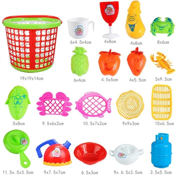 Amazon Cenda プラスチック製ままごと ごっこ遊び セット バスケット入り 野菜 果物 魚 ハンバーグ チキン 切れる まな板 包丁 やかん 鍋 コンロ カップ 付き 調理器具35点セット セット おもちゃ Amazon Cenda プラスチック製ままごと ごっこ遊び セット バスケット入り 野菜 果物 魚 ハンバーグ チキン 切れる まな板 包丁 やかん 鍋 コンロ カップ 付き 調理器具35点セット セット おもちゃ