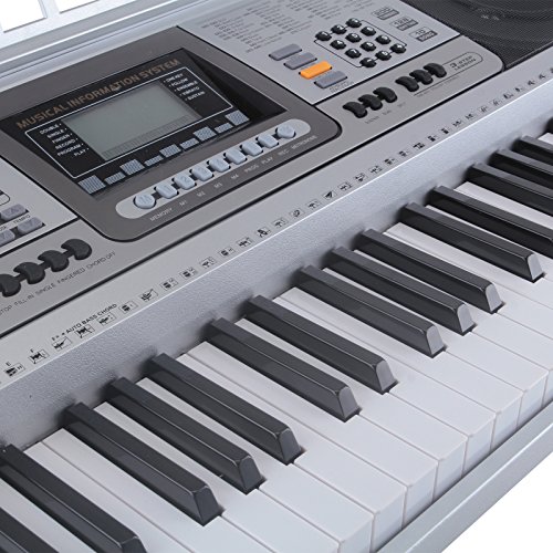 LAGRIMA 61 key Portable Electronic Piano, Include LED Display, USB/Headphones/Microphone Input, Music Stand and Power Supply, Suit for Kids(Over 8 Years Old) Teen Adult - Thumbnail 5