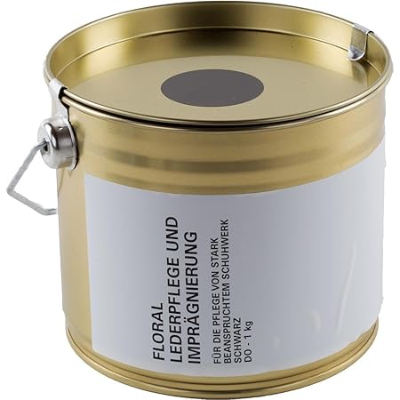 Lederpflege Imprägniermittel schwarz, 1 kg Eimer (auch in der 125 ml Tube erhältlich)