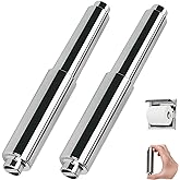 Toilet Paper Holder Roller Replacement, 2Pcs 6.5inch Plastic Toilet Paper Spring Rod Toilet Tissue Holder Replacement Spindle Replacement Rod fits Extra Large Bathroom Tissue Rolls (Silver)