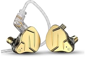 keephifi KZ ZSN Pro X Wired Ear Buds with Microphone,1BA+1DD Hybrid IEM Earphones Earbuds Punchy Bass,Comfortable Wearing, De