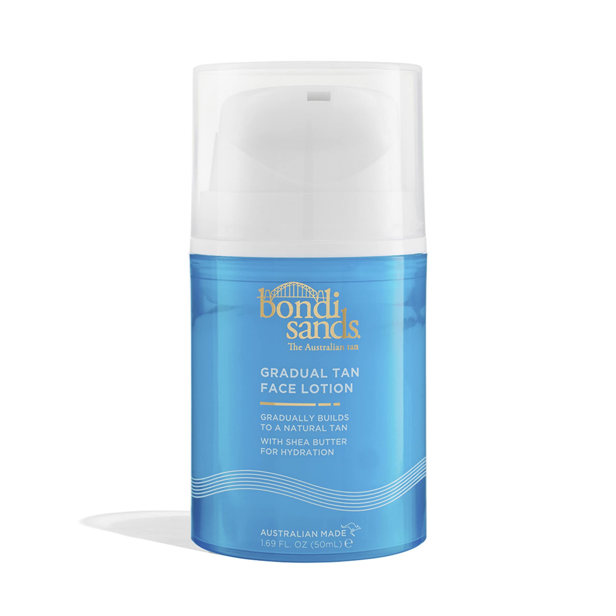 Bondi Sands Gradual Tanning Face Lotion 50mL | Gradual Tan | Suitable for Sensitive Skin | Vegan + Cruelty Free | 50ml/1.69 FL Oz