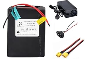 BtrPower Ebike Battery 48V 52V 60A 72V 10AH 18AH 20AH 30AH 50AH Lithium Ion / LiFePO4 Battery Pack with 3A/5A Charger,50A/80A BMS for 300W-4500W Motor