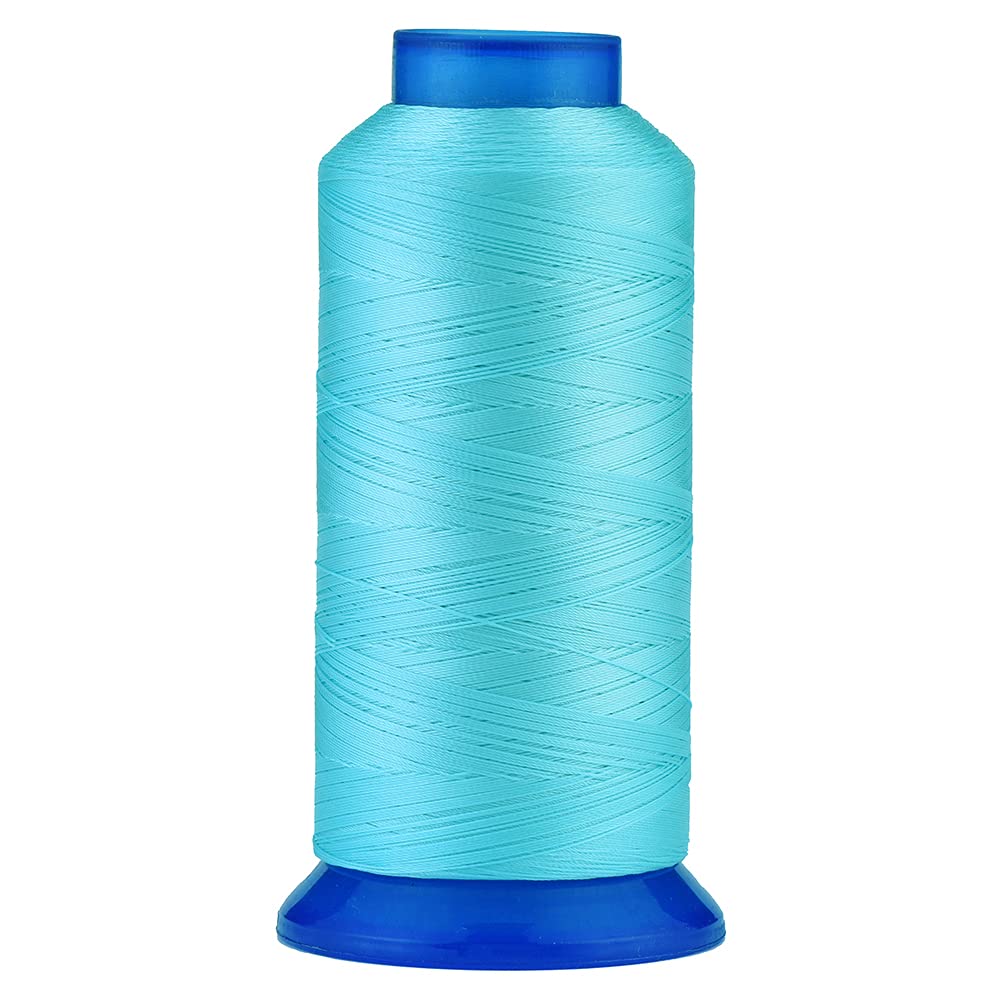 Selric [1500Yards/130g/21 Colors Available] UV resistant High Strength Polyester Thread #69 T70 Size 210D/3 for Upholstery, Outdoor Market, Drapery, Beading, Purses, Leather (Sky Blue)