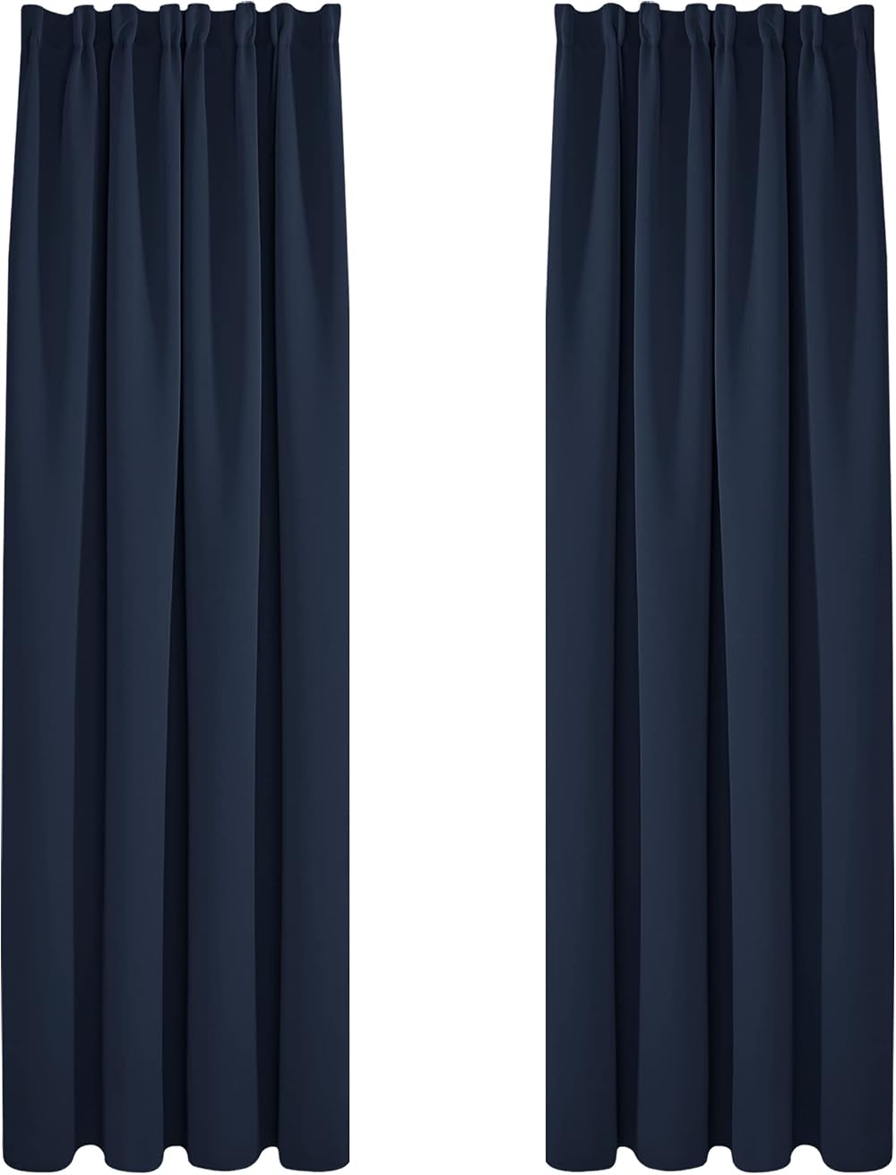 Deconovo Navy Blue Window Treatment Blackout Curtains 2 Panels W55 x L96