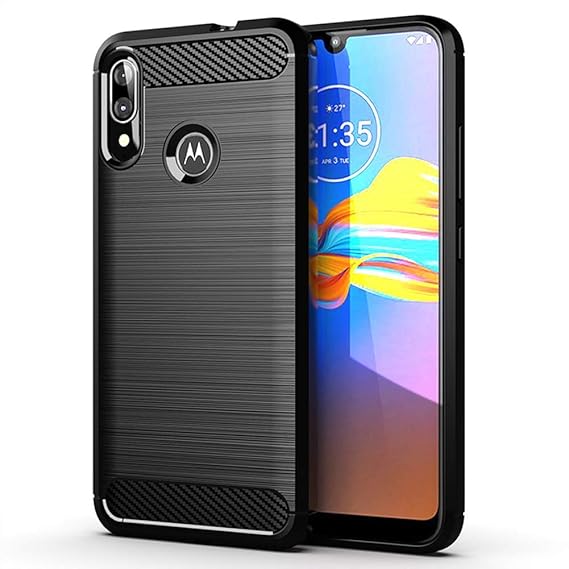 Newlike Back Cover for Motorola Moto E6s (SiliconeBlack) Amazon.in