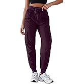 YIPINK Lightweight Workout Joggers for Women 30" High Waisted Outdoor Running Casual Track Pants with Pockets