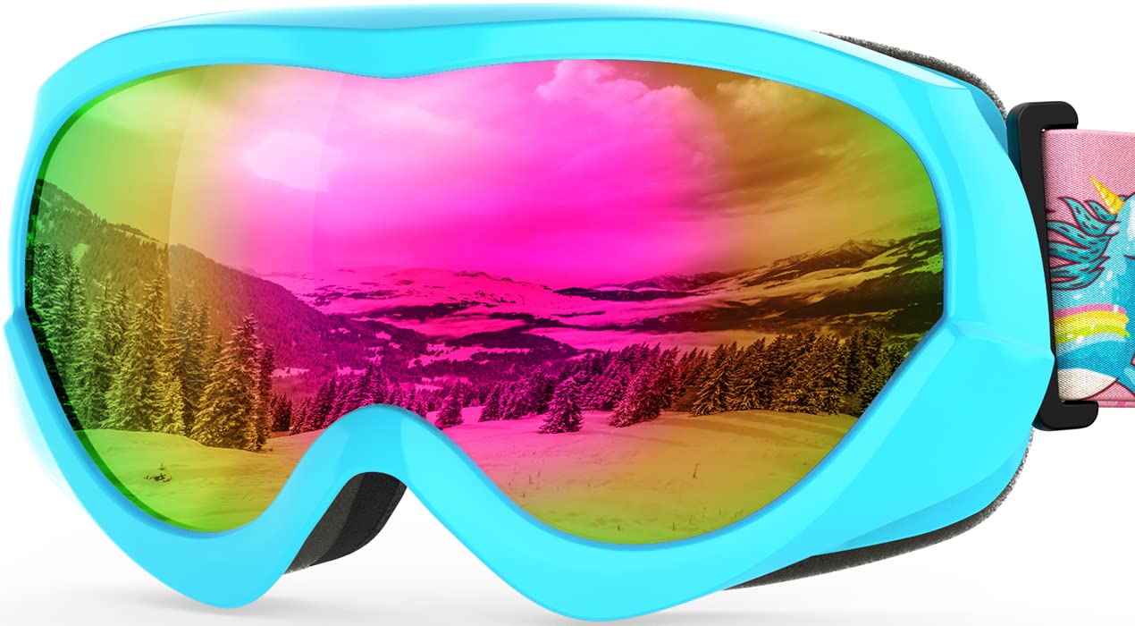 OutdoorMaster Kids Ski Goggles, Snow Goggles for Boys & Girls with 100% UV Protection - VLT 13.5% Image