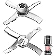 HiMoliwa Paddle Blade Replacement Compatible with Ninja Creami NC300 Series Ice Cream Makers, Ninja Creami Blade Paddle Replacement(Stainless Steel)