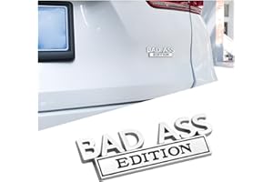 Car Bad Ass Edition Emblem, 3D Fender Badge Decal Car Sticker with 3M Adhesive, Auto Accessories for Tailgate Front Grille Ho