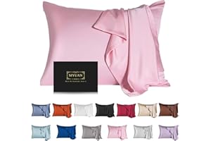 SIYUAN Mulberry Silk Pillowcase for Hair and Skin,Toddler Size Kids Silk Pillow Case with Hidden Zipper,Allergen Proof Dual Sides Soft Breathable Smooth Silk Pillow Cover(Toddler,Pink)